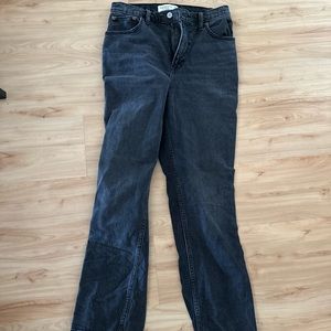 A&F Curve Love Ultra High Rise Straight 90s Jean